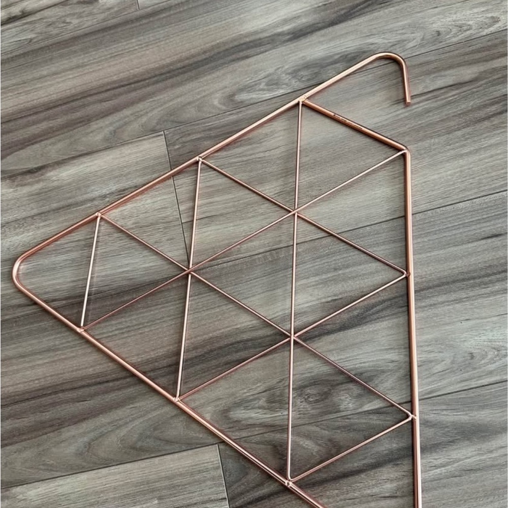 Geometric Copper Scarf Hanger